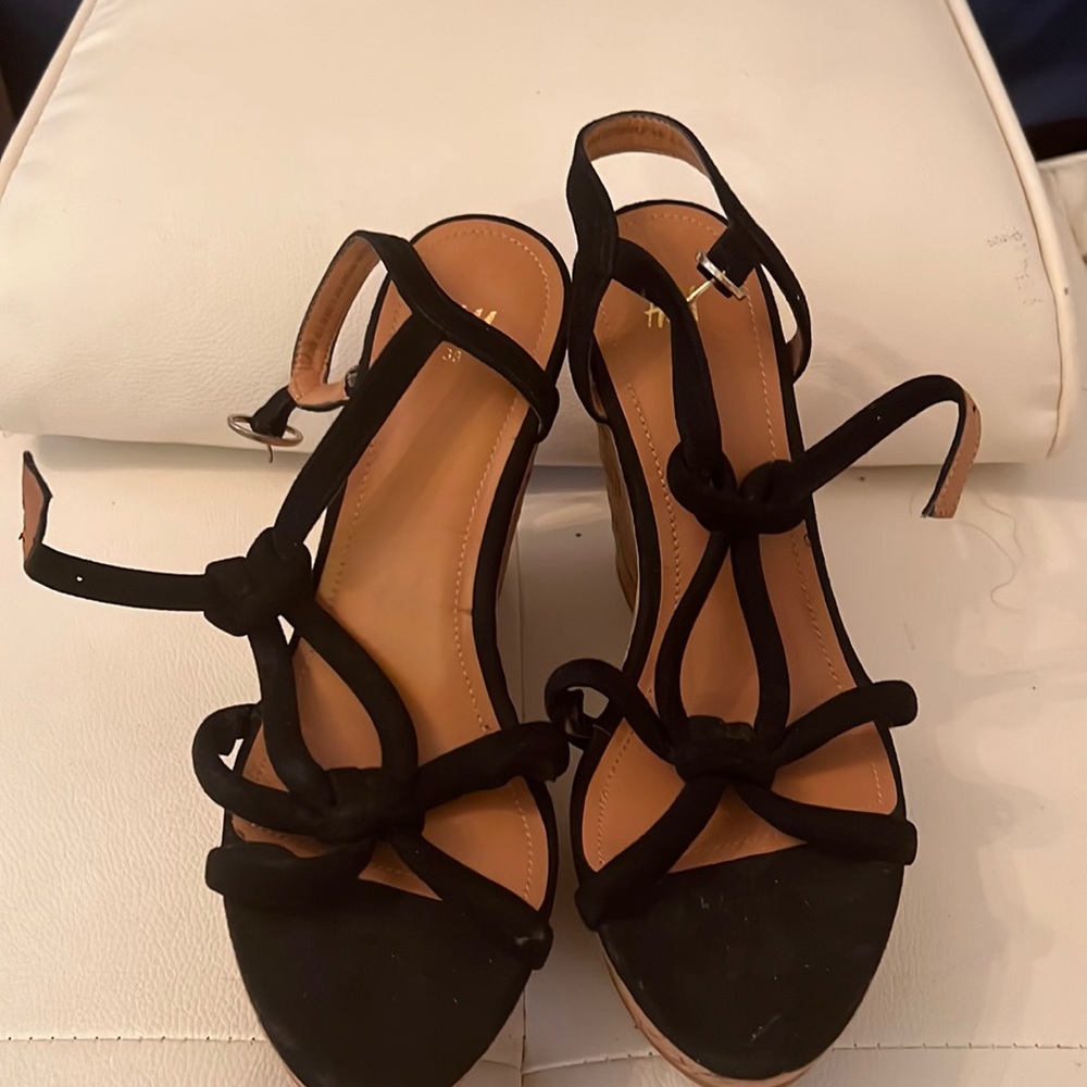 Strappy wedges